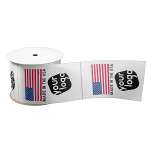 Add Your Logo Made In USA Branded Clothing Labels Satin Ribbon