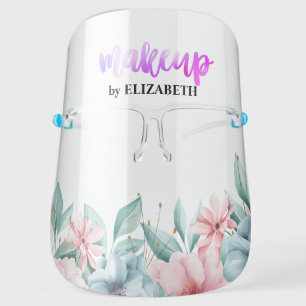 Add your logo,Makeup,Floral Face Shield