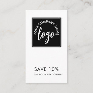 Add Your Logo Minimal Business Discount Card
