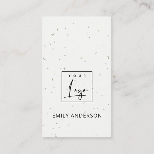 ADD YOUR LOGO MINIMAL CERAMIC TEXTURE PROFESSIONAL BUSINESS CARD