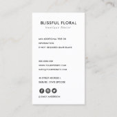 ADD YOUR LOGO MINIMAL TERRACOTTA CERAMIC TEXTURE BUSINESS CARD (Back)