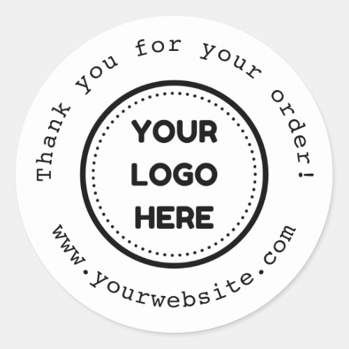 Add Your Logo Minimalist Modern Sticker