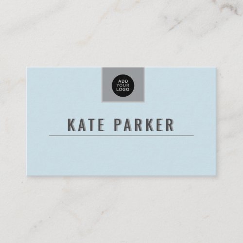 Add your logo Minimalist professional elegant Business Card
