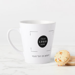 Add your logo modern business corporate branding latte mug