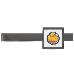 Add Your Logo Modern Business Owner Custom Gunmetal Finish Tie Bar