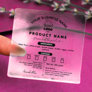 Add your Logo Modern Cottage Law Food Clear Label