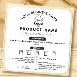 Add your Logo Modern Cottage Law Food label 
