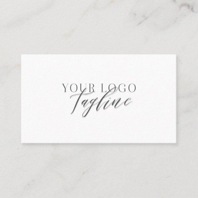 Add Your Logo Modern, Elegant & Minimal Business Card (Front)