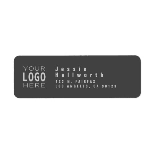 Add Your Logo  Modern Look Return Address Label