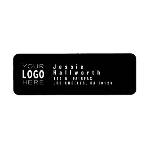 Add Your Logo Modern Look Return Address Label