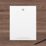 Add Your Logo Modern Minimalist Personalized Letterhead<br><div class="desc">Add Your Logo Modern Minimalist Personalized Letterhead that you can also add contact details at the bottom. Personalize by replacing the placeholder text and image with your own. For more options such as to change the font and it's size/color or the spacing between letters click the "Edit" button. *Please note...</div>