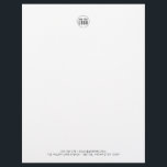 Add Your Logo Modern Minimalist Personalized Letterhead<br><div class="desc">Add Your Logo Modern Minimalist Personalized Letterhead that you can also add contact details at the bottom. Personalize by replacing the placeholder text and image with your own. For more options such as to change the font and it's size/color or the spacing between letters click the "Edit" button. *Please note...</div>