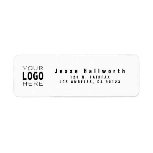 Add Your Logo | Modern Return Address Label | Gabriel Angel ...