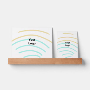 Add your logo name colorful watercolor editable picture ledge