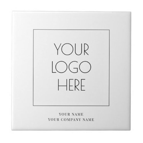 Add Your Logo Name Company Ceramic Tile