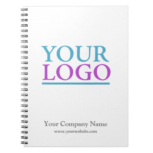 Add Your Logo Name  Website Promotional Vs2 Notebook