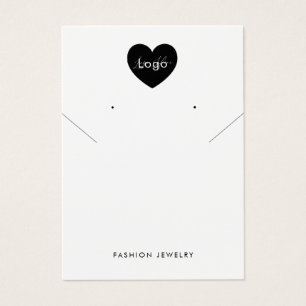 Add Your Logo Necklace chic Earrings Display Card