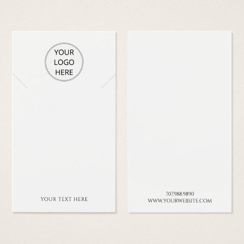 Add Your Logo Necklace Display Card
