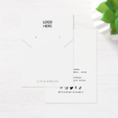 Add Your Logo Necklace Earrings Display Card (Edit (Desk)