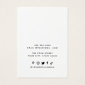 Add Your Logo Necklace Earrings Display Card (Edit (Back)