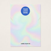 Add Your Logo Necklace Holographic Display Card (Front)
