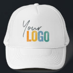 Add Your Logo, No Minimum, Green Promotional Logo  Trucker Hat<br><div class="desc">Easily personalize this high quality promotional hat with your own company logo and custom text. Simply delete the text if you just need a logo. No minimum and no set up fee! Available in many colors. Logo Hats are an easy and effective way to create and increase your brand awareness...</div>