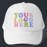 Add Your Logo, No Minimum, Green Promotional Logo  Trucker Hat<br><div class="desc">Easily personalize this high quality promotional hat with your own company logo and custom text. Simply delete the text if you just need a logo. No minimum and no set up fee! Available in many colors. Logo Hats are an easy and effective way to create and increase your brand awareness...</div>