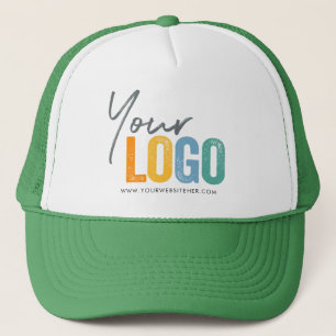 Add Your Logo, No Minimum, Green Promotional Logo Trucker Hat