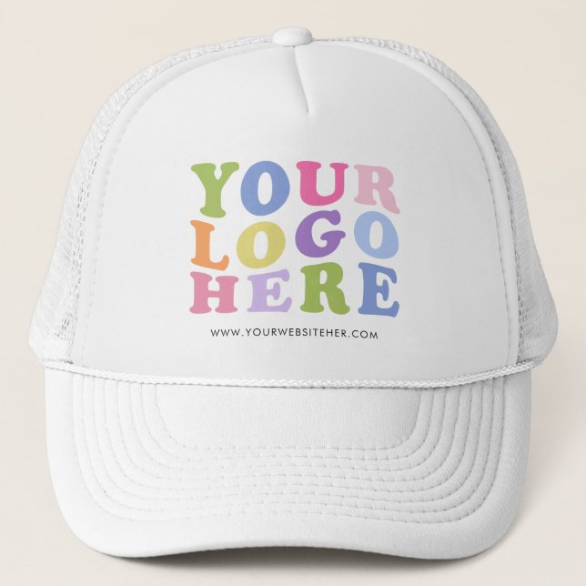 Add Your Logo, No Minimum, Promotional Logo  Trucker Hat (Front)