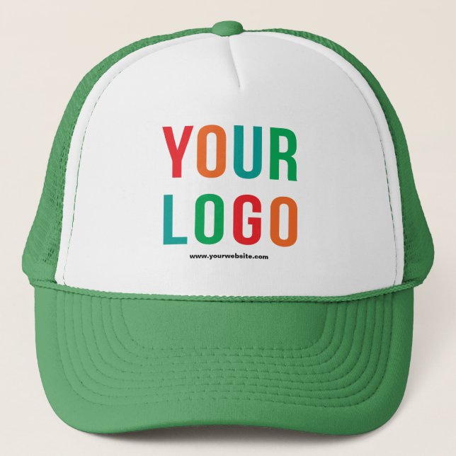 Add Your Logo, No Minimum Promotional Logo Trucker Hat (Front)