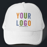 Add Your Logo, No Minimum Promotional Logo Trucker Hat<br><div class="desc">Easily personalize this high quality promotional hat with your own company logo and custom text. Simply delete the text if you just need a logo. No minimum and no set up fee! Available in many colors. Logo Hats are an easy and effective way to create and increase your brand awareness...</div>