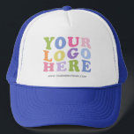 Add Your Logo, No Minimum, Promotional Logo  Trucker Hat<br><div class="desc">Easily personalize this high quality promotional hat with your own company logo and custom text. Simply delete the text if you just need a logo. No minimum and no set up fee! Available in many colors. Logo Hats are an easy and effective way to create and increase your brand awareness...</div>