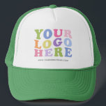 Add Your Logo, No Minimum, Promotional Logo  Trucker Hat<br><div class="desc">Easily personalize this high quality promotional hat with your own company logo and custom text. Simply delete the text if you just need a logo. No minimum and no set up fee! Available in many colors. Logo Hats are an easy and effective way to create and increase your brand awareness...</div>