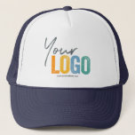 Add Your Logo, No Minimum Promotional Logo Trucker Trucker Hat
