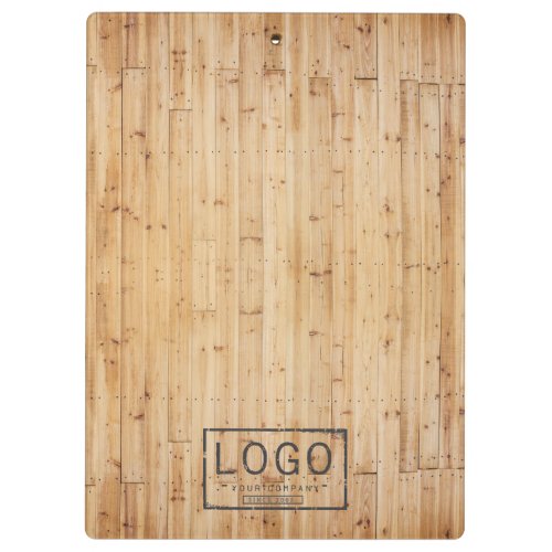 Add your logo on wood boards clipboard