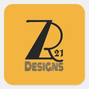 Add Your Logo or Brand. ZR21Designs Gold Sticker