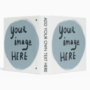 Add Your LOGO or Image CUSTOM 3 Ring Binder