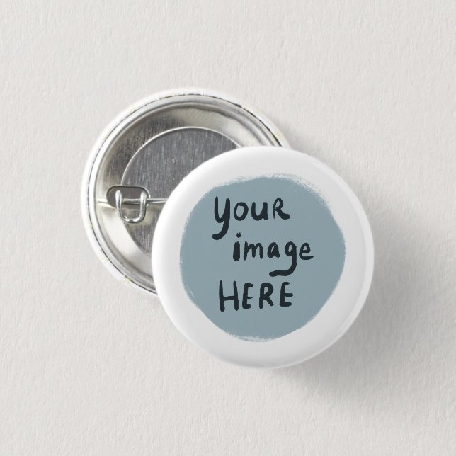 Add Your LOGO or Image CUSTOM  Button (Front & Back)