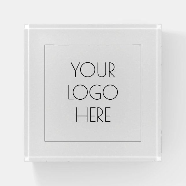 Add Your Logo  Paperweight (Front)