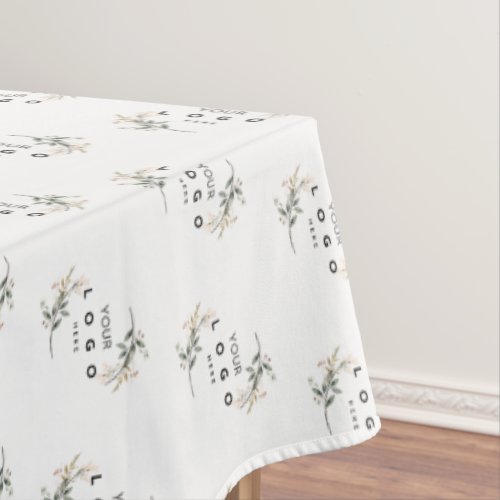 Add Your Logo Pattern Business Promotional  Tablecloth