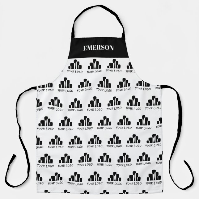 Add Your Logo Pattern Name Apron (Front)