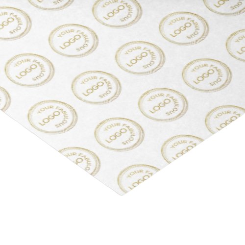 Add Your Logo  Pattern Professional on White Tissue Paper