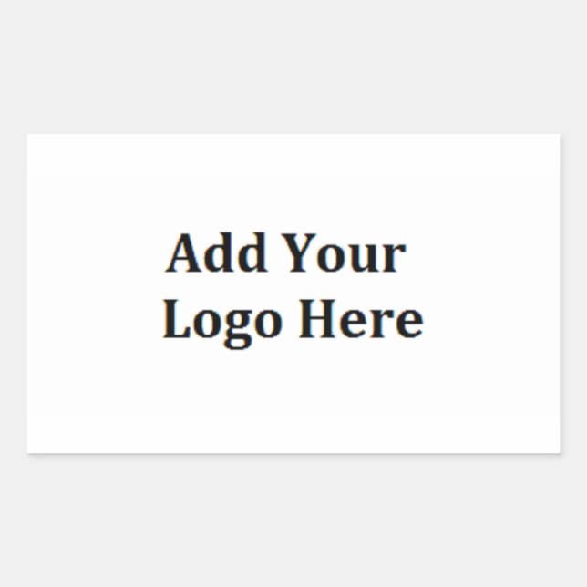 Add Your Logo Personalize Business Logo Stickers (Front)