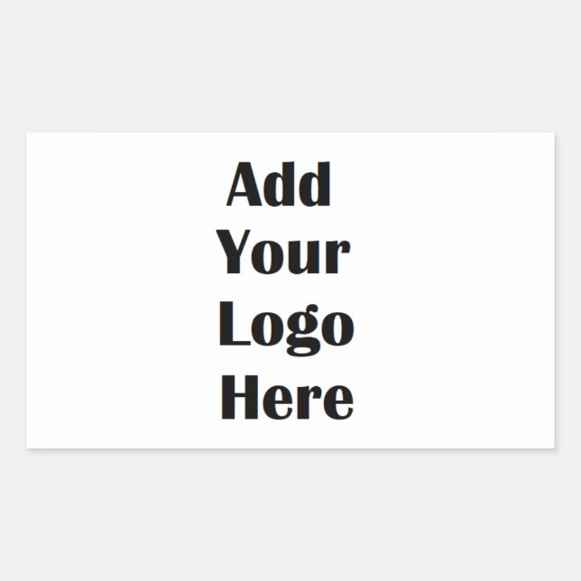 Add Your Logo Personalize Business Logo Stickers (Front)