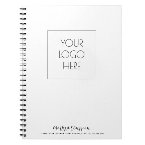 Add Your Logo Personalized  Notebook