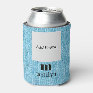 Add Your Logo Photo Initial Name, Trendy Can Cooler