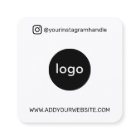 Add your logo photo QR code modern social media