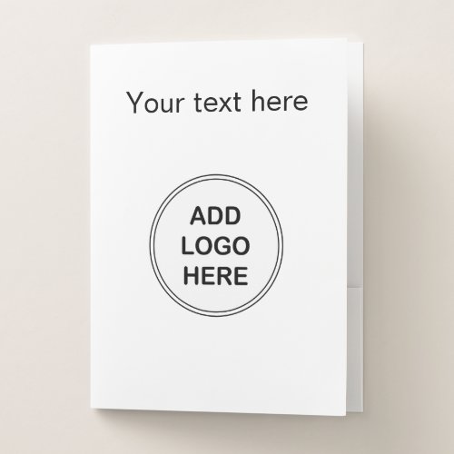 Add Your Logo Pocket Folder