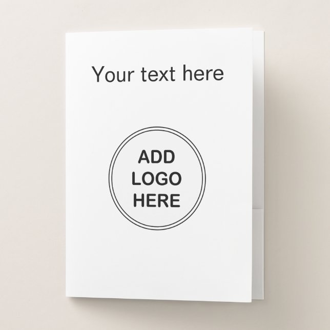 Add Your Logo Pocket Folder (Front)