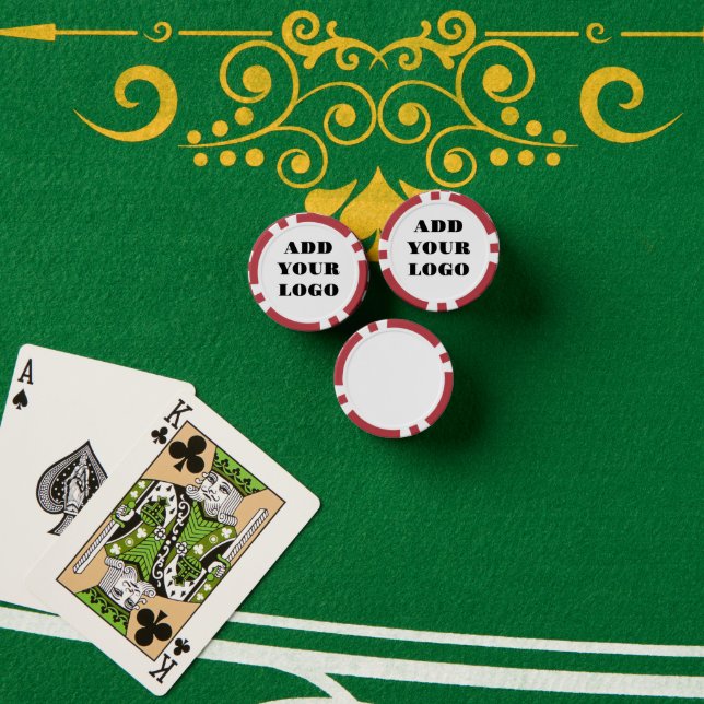 ADD YOUR LOGO POKER CHIPS (Poker Table (Stack))